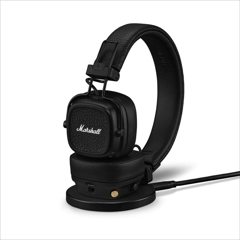 Fone de ouvido Bluetooth Marshall Major V On-Ear Preto - Fone de